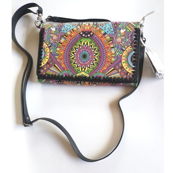 New! SAKROOTS Marin Smartphone Mini Crossbody Bag Clutch Wristlet - Picture 4 of 9